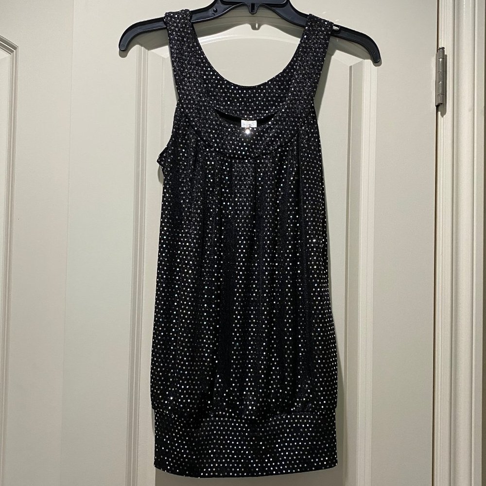 HeartSoul Black Sparkly Sequin Top